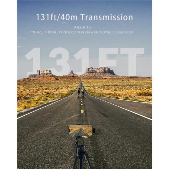 Wireless Lavalier Microphone, 2-in-1 Plug-Play Mic Windshield with Charging Case - Picture 7 of 7